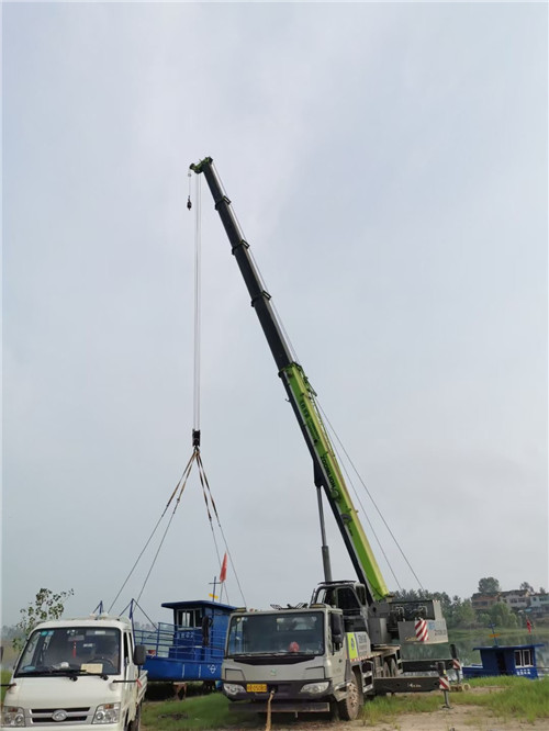 正宁县桥梁建设吊装案例